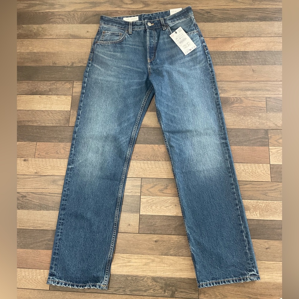 [Zara] Women’s Straight Leg Denim Blue Jeans - Size 6